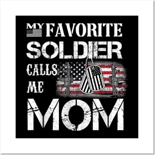 my favorite soldier calls me mom Posters and Art